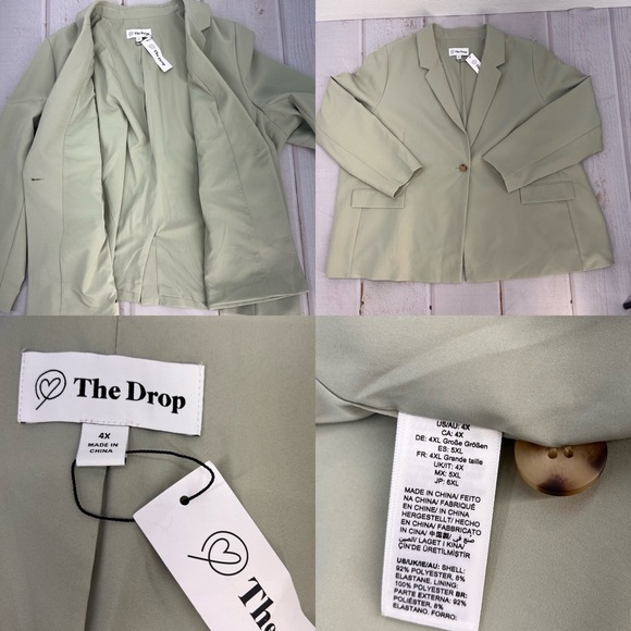 NWT The Drop Women's Blake Long Blazer SIZE 4X - Picture 14 of 17